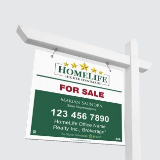 HomeLife For Sale Sign Hanging On Post
