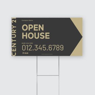 Century 21 Directional Open House Lawn Sign