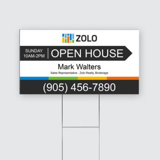 Zolo Directional Lawn Sign