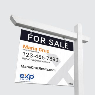eXp Realty For Sale Sign Hanging On Post