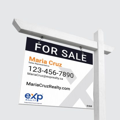 eXp Realty For Sale Sign Hanging On Post